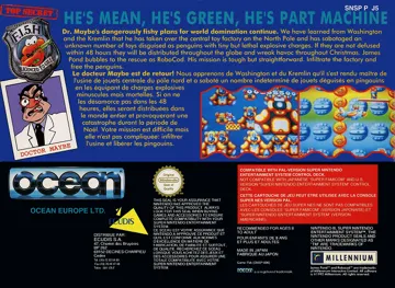 Super James Pond II (Europe) box cover back